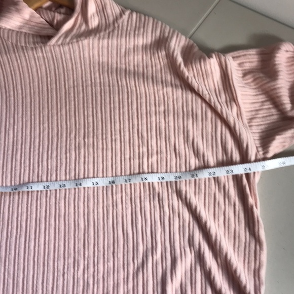 AE American Eagle Plush Hoodie sweater blush pink size Large - Picture 8 of 11